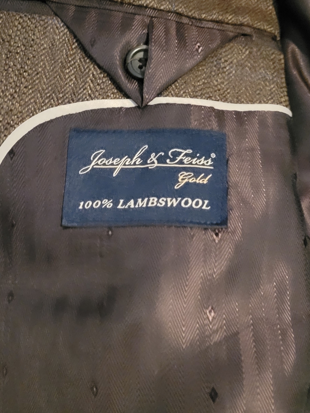 Joseph & Feiss Brown Lambswool Sport Jacket